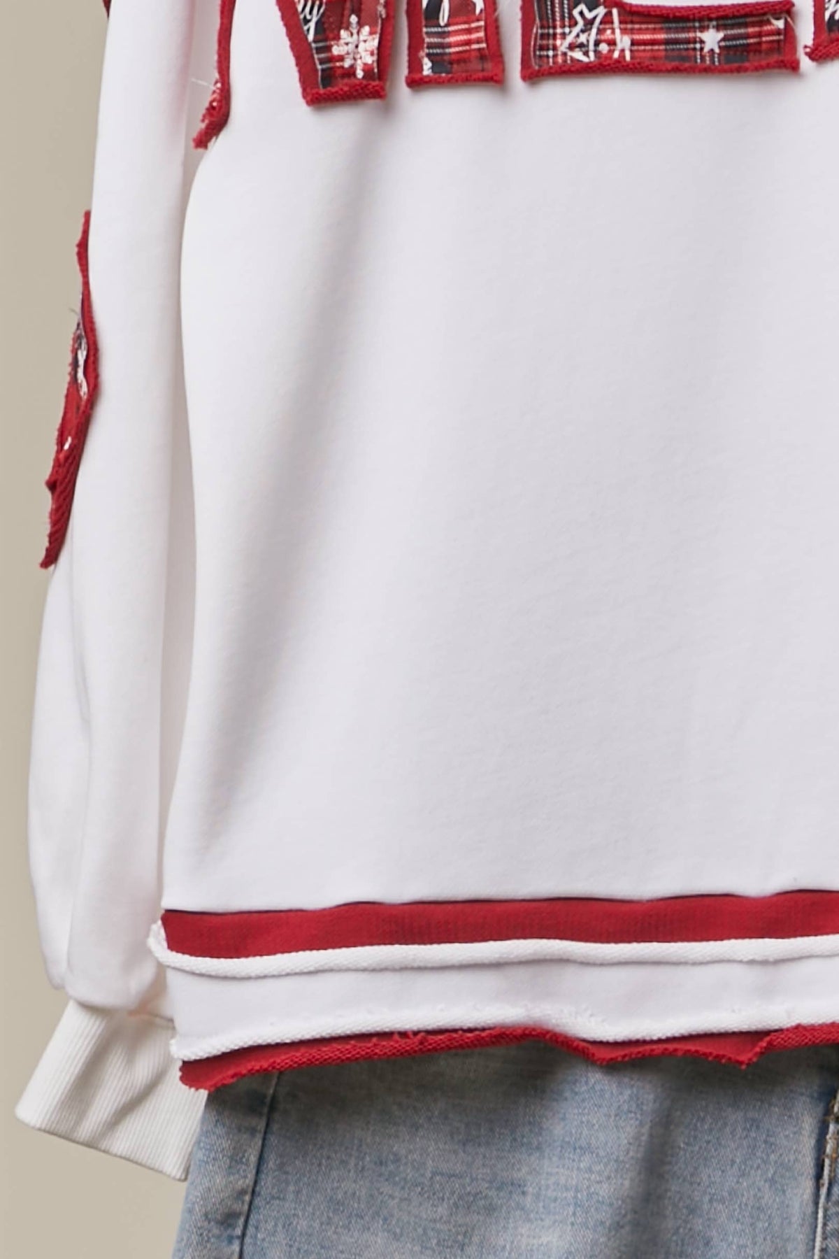 Holiday Merry Christmas Letter Sweatshirt