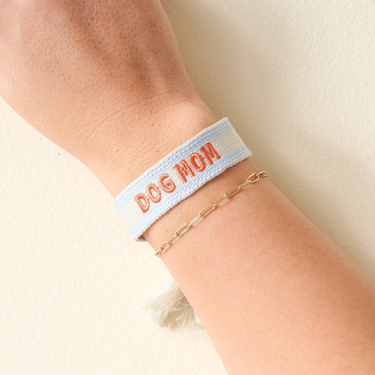 Woven Bracelet - Dog Mom