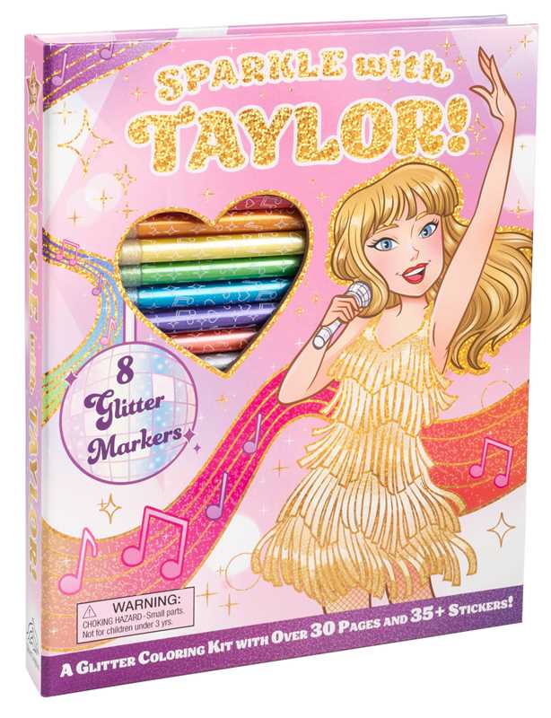 Sparkle with Taylor! A Glitter Coloring Kit by Editors of Silver Dolphin Books