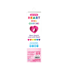 Load image into Gallery viewer, Heart Ring Crayons - Set of 6