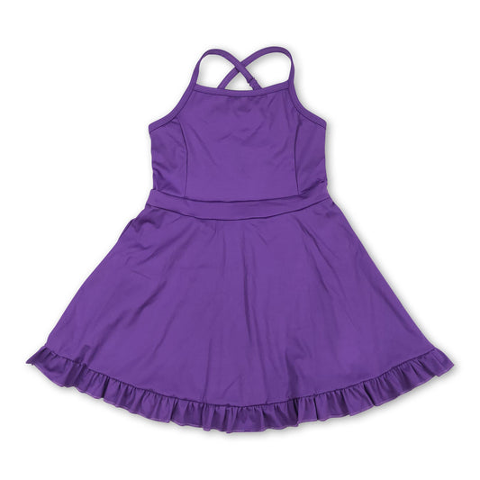 Girls Athletic Dress - Purple