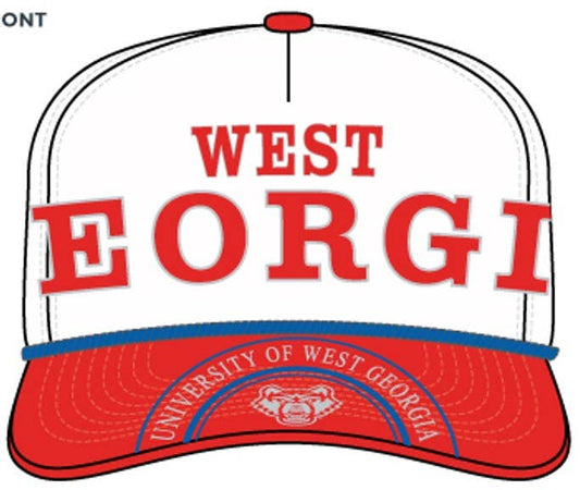 West Georgia Phipps Split Hat 5 Panel Canvas Baseball Hat