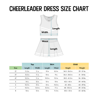 Georgia Bulldogs 3-Piece Girls Cheer Dress