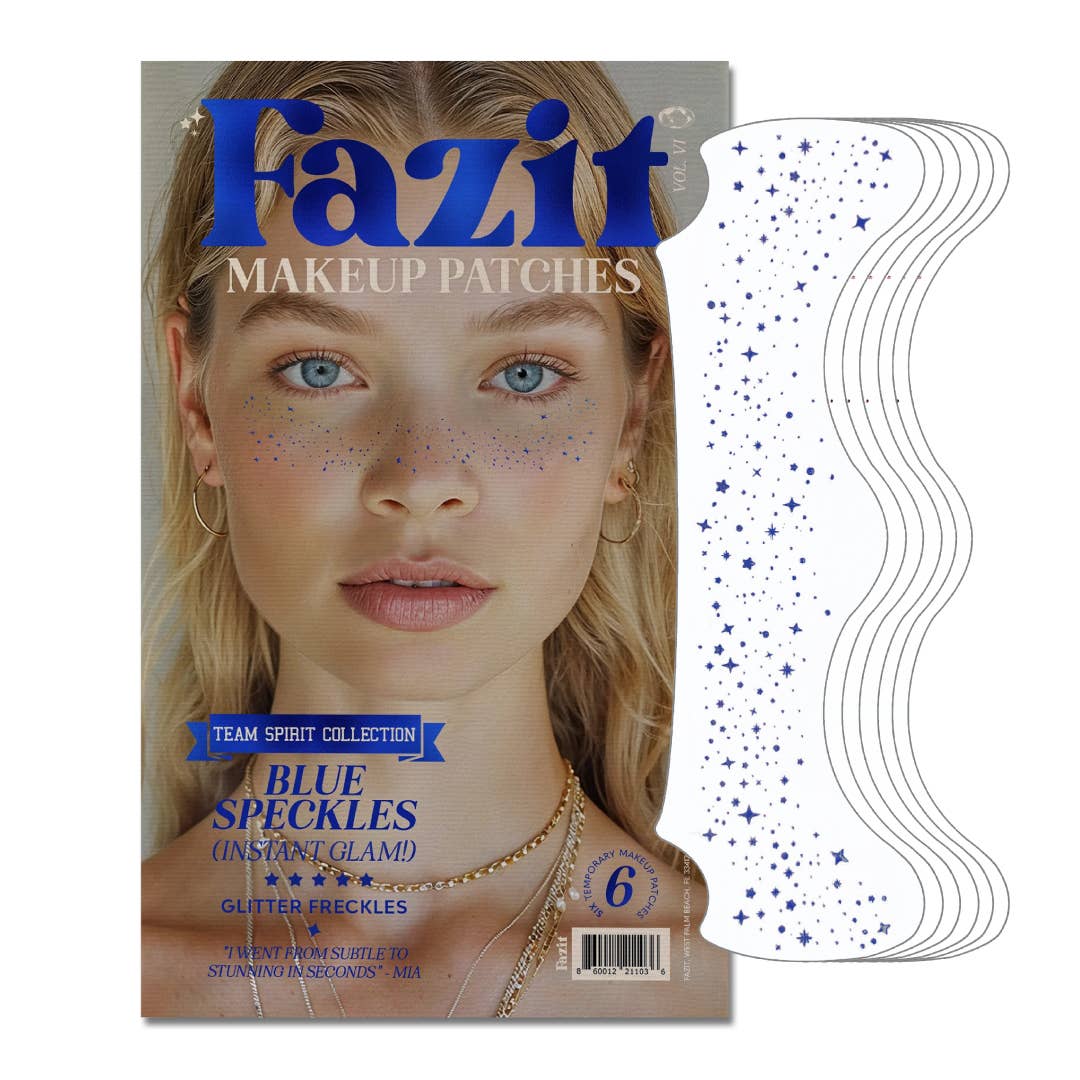 Blue Spirit Speckles Makeup Patches - Team Spirit Collection: 6