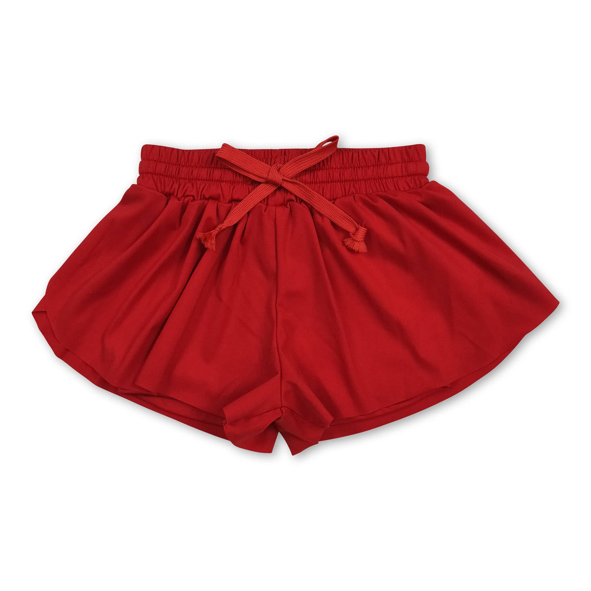 Blue kids girls activewear summer yoga shorts