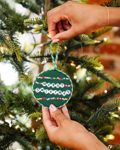 Needlepoint Ornament - Friendship Bracelet