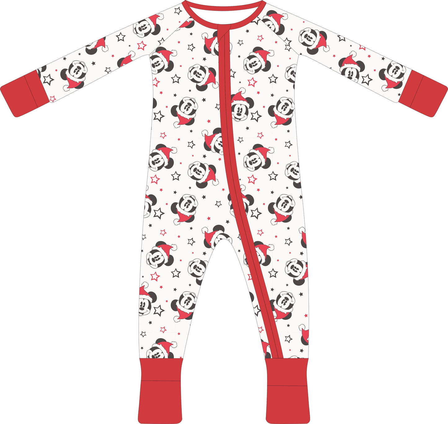 CREAM CHRISTMAS MAGIC Pajamas one piece