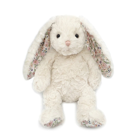 Faith Cream Floral Bunny Plush Toy / medium