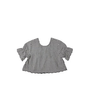 FRANCIE BLOUSE || BLACK GINGHAM
