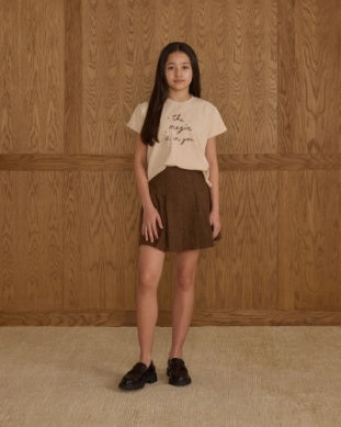 PLEATED SKIRT || RUSTIC PLAID - TEEN