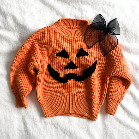 PUMPKIN hand embroidered sweater