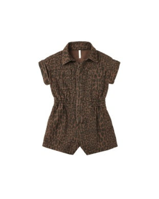 UTILITY ROMPER || LEOPARD