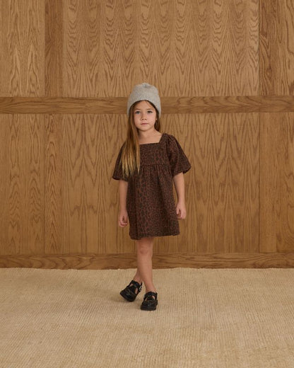 GRETTA BABYDOLL DRESS || LEOPARD
