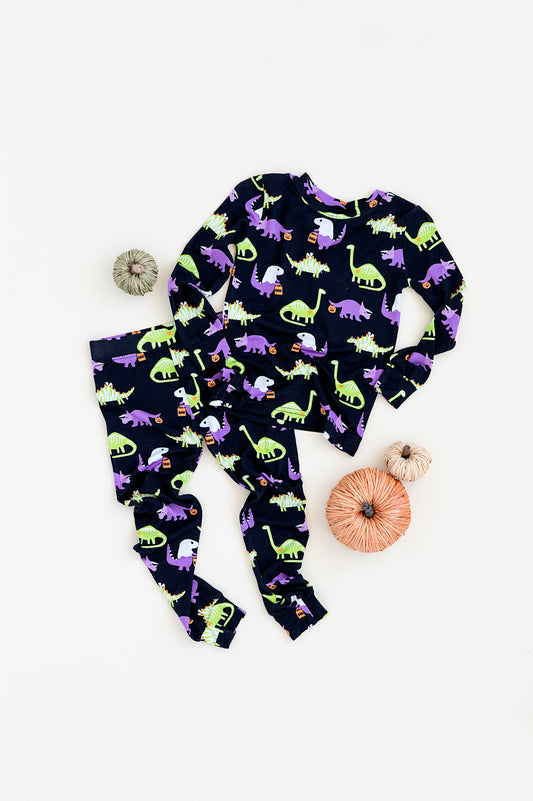 HALLOWEEN DINOS pajamas two piece