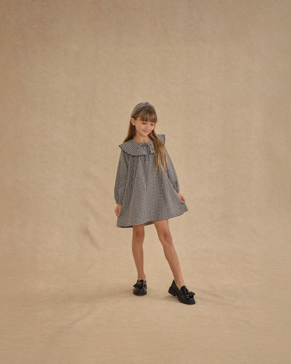 MINI DRESS || BLACK GINGHAM