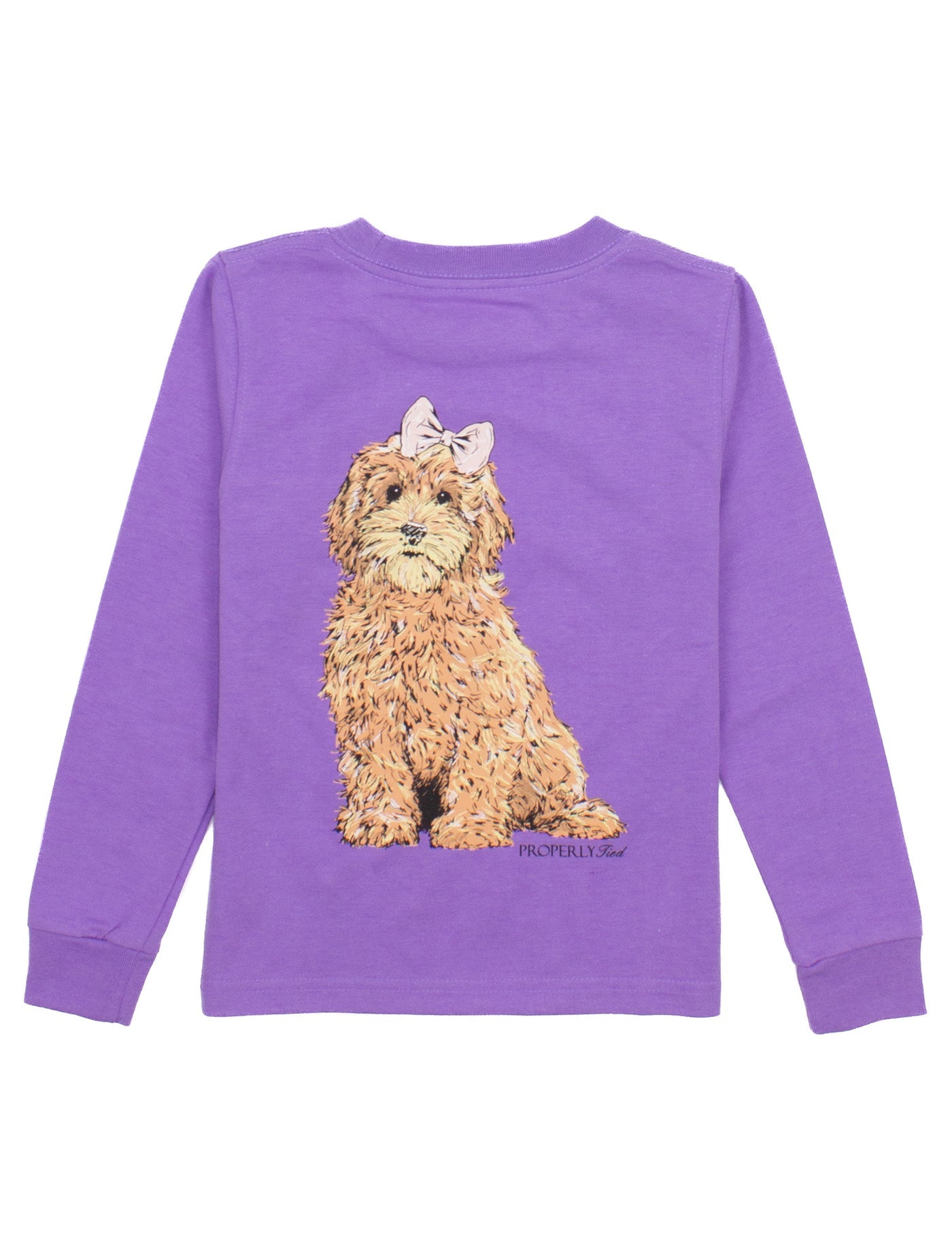 Girls Goldendoodle LS Light Purple / Properly Tied