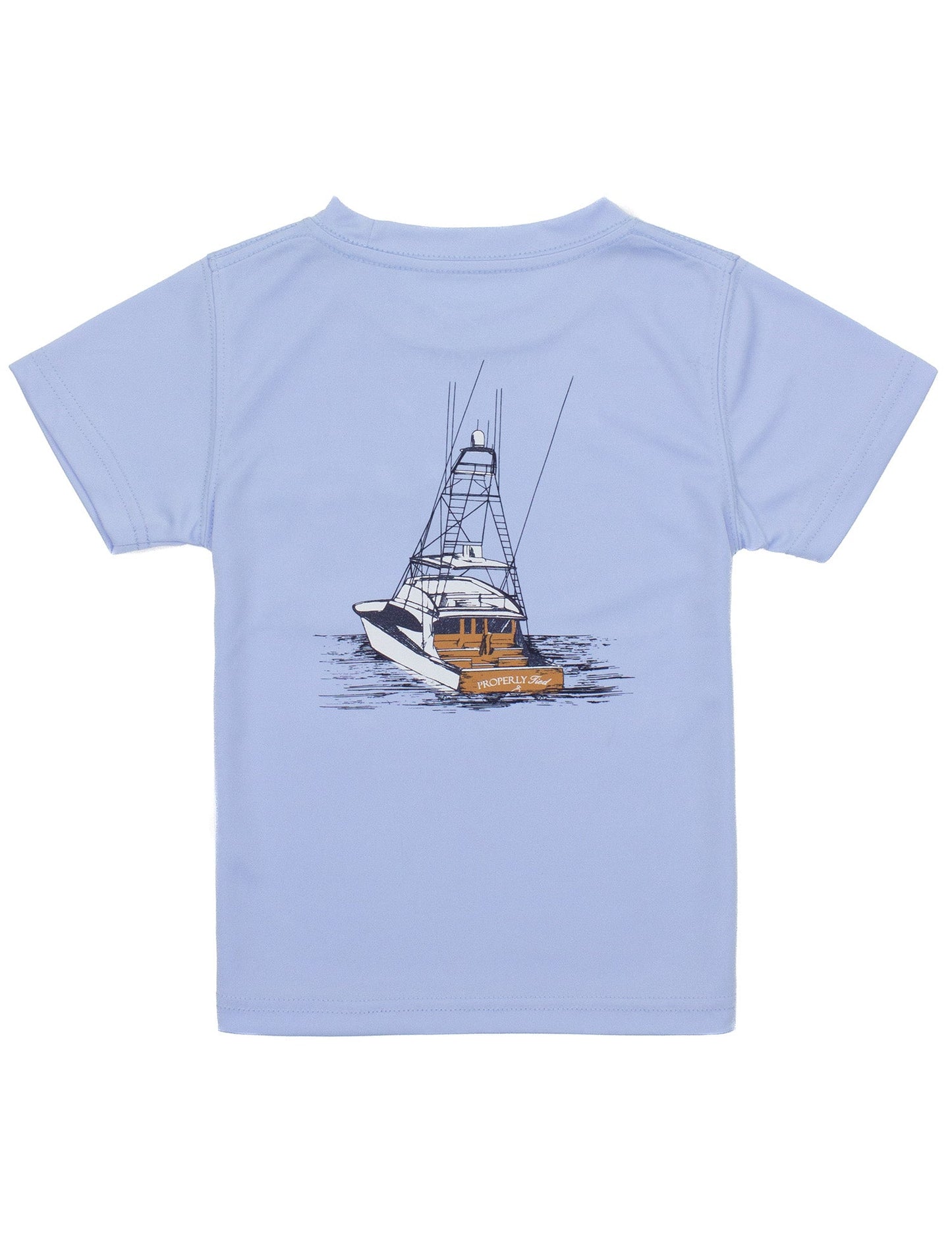 Boys Performance SS Tee Deep Waters Light Blue