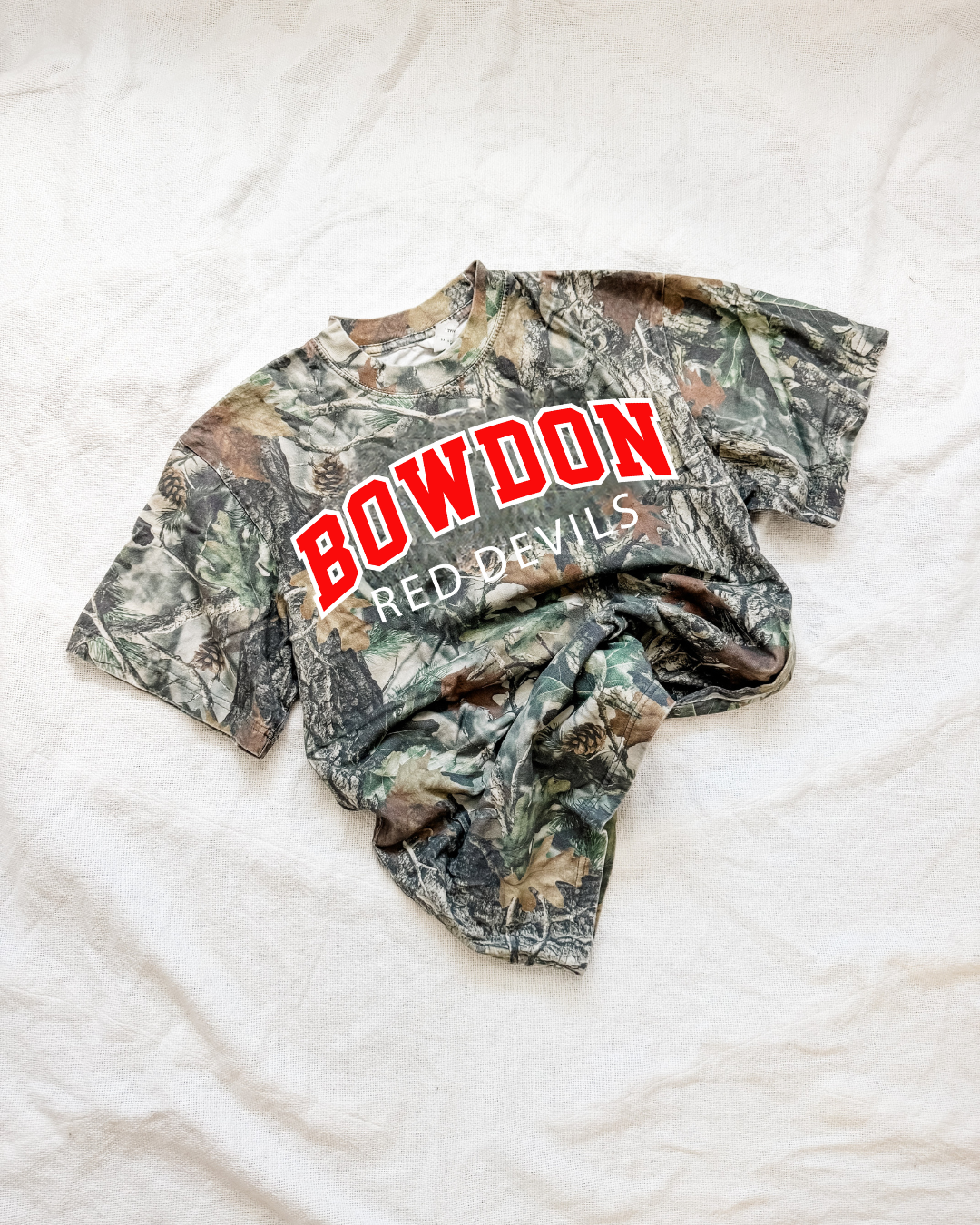 BOWDON / RED DEVILS camo tee