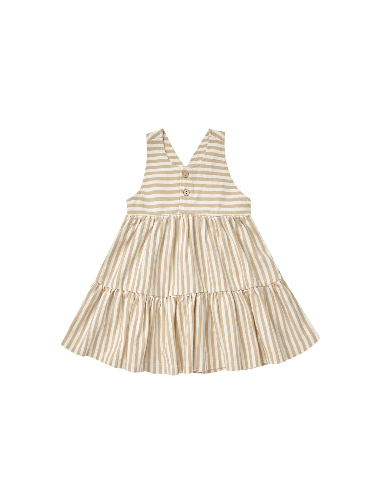 RUBY SWING DRESS || SAND STRIPE