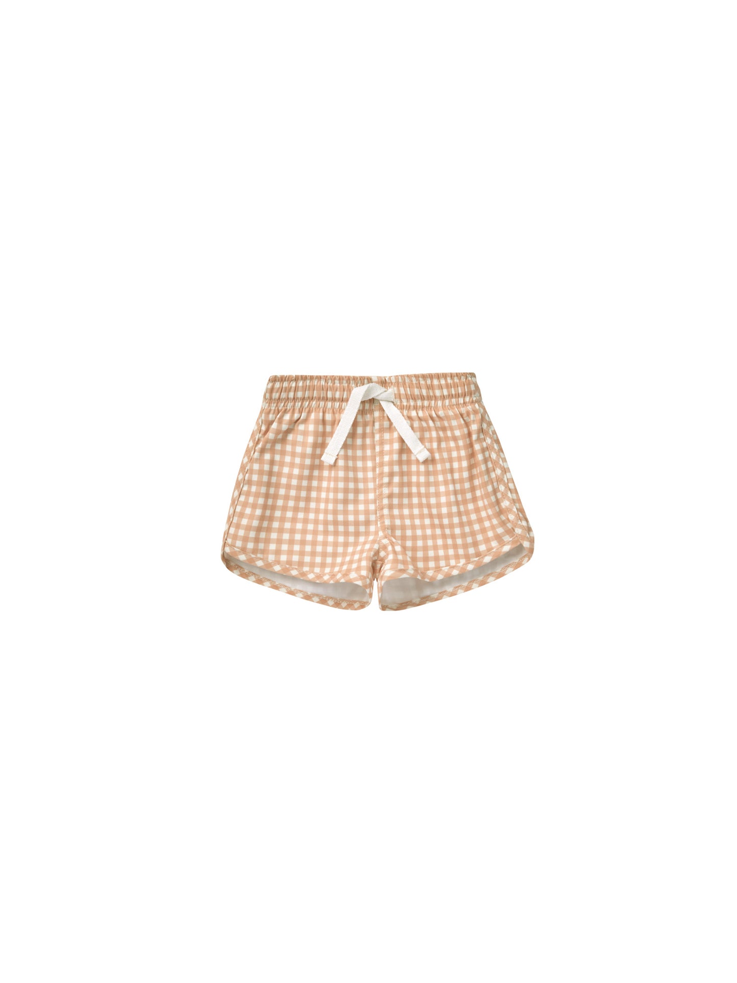 BOYS SWIM SHORT || MELON GINGHAM