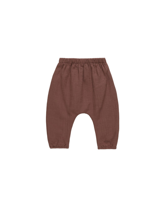 WOVEN PANT || PLUM