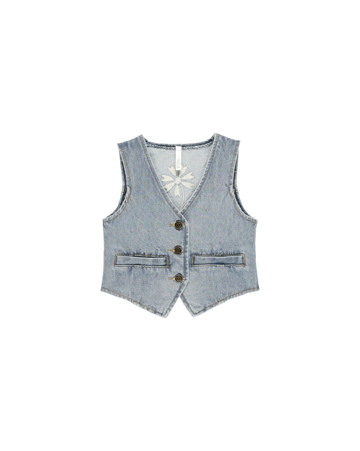 DENIM VEST || LIGHT WASHED DENIM