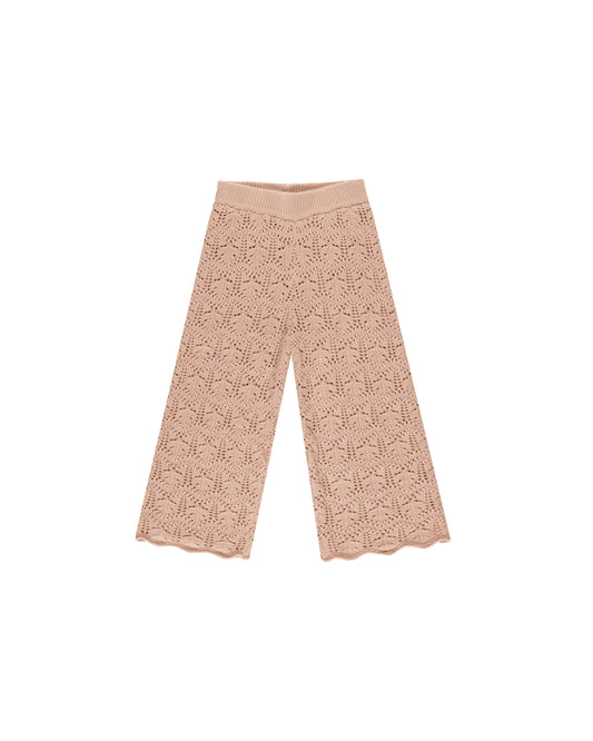 CROCHET KNIT PANT || ROSE