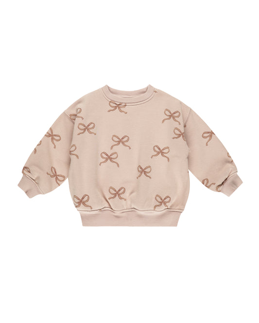 RELAXED SWEATSHIRT || BOWS