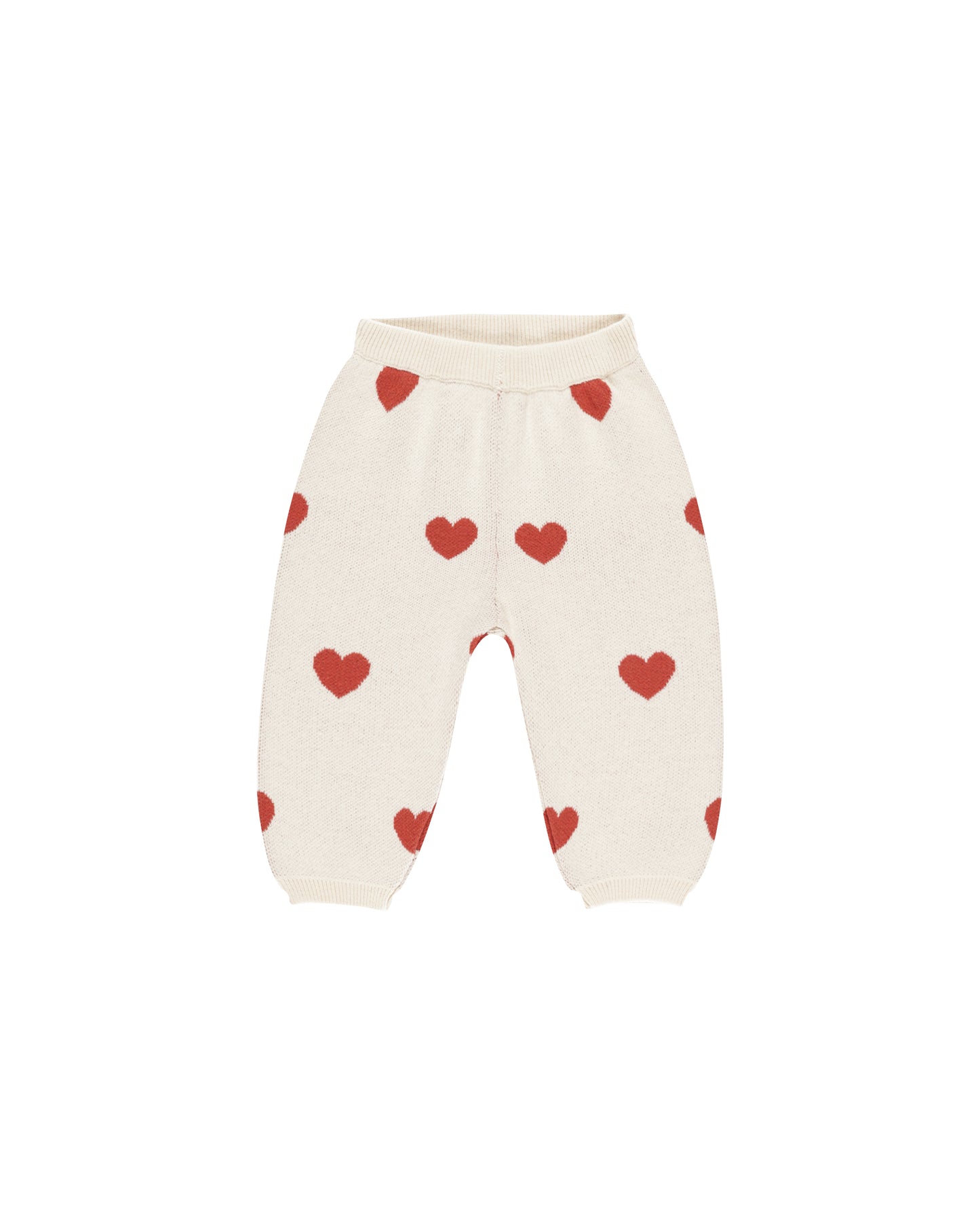 HEART KNIT PANTS || IVORY