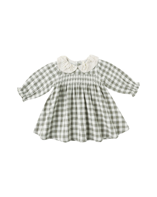 CALLIE DRESS || FOREST CHECK