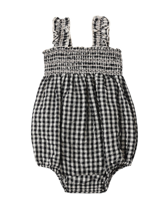 JULIA ROMPER BLACK CHECK