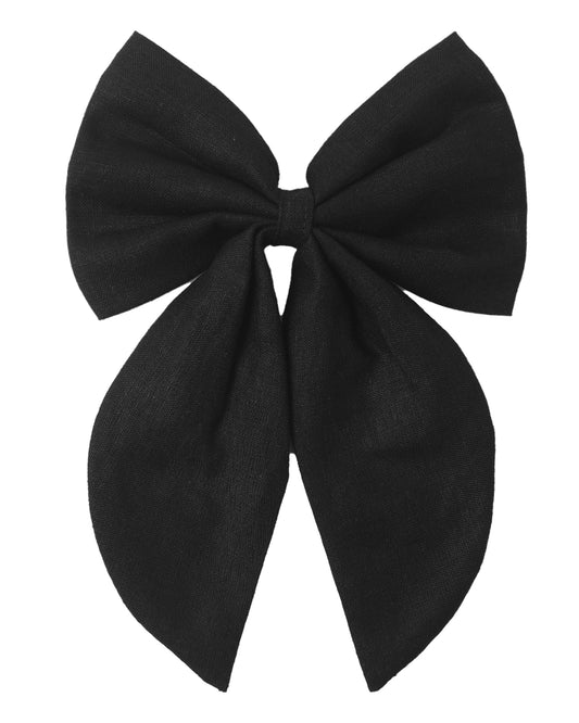 OVERSIZED BOW BLACK