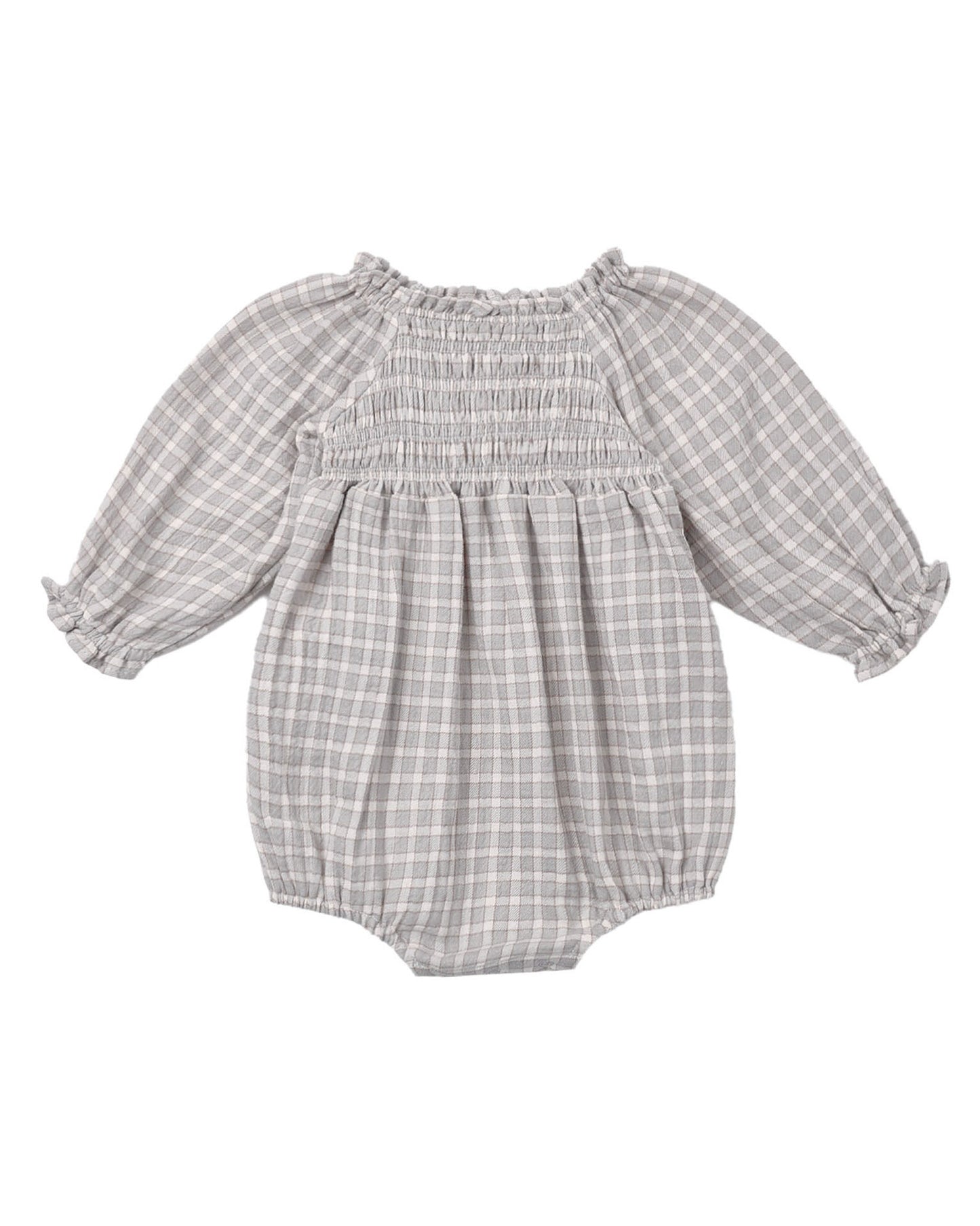 EDEN ROMPER BLUE GINGHAM