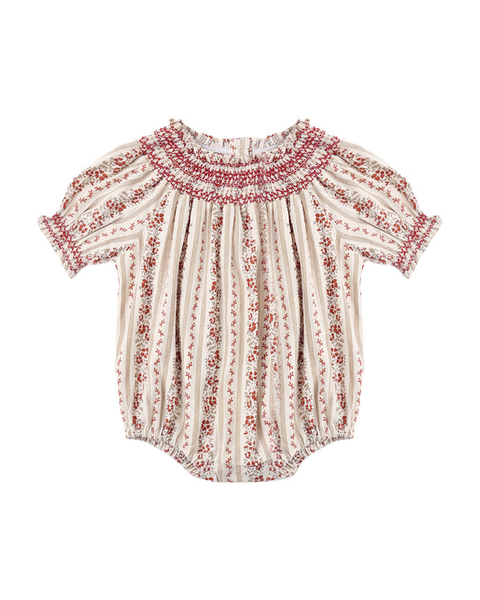 ADA ROMPER FLORAL STRIPE