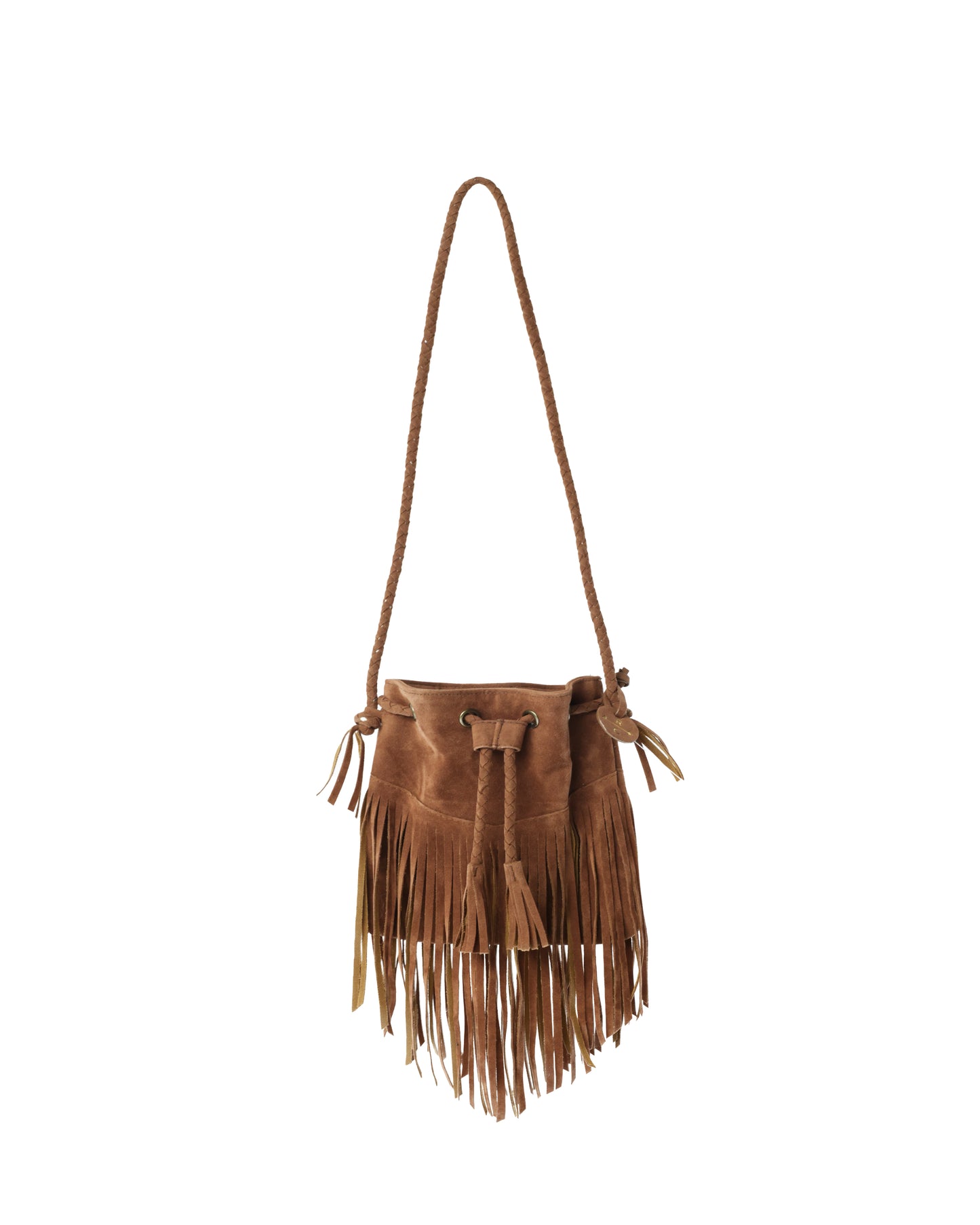 FRINGE CROSSBODY PURSE || SADDLE