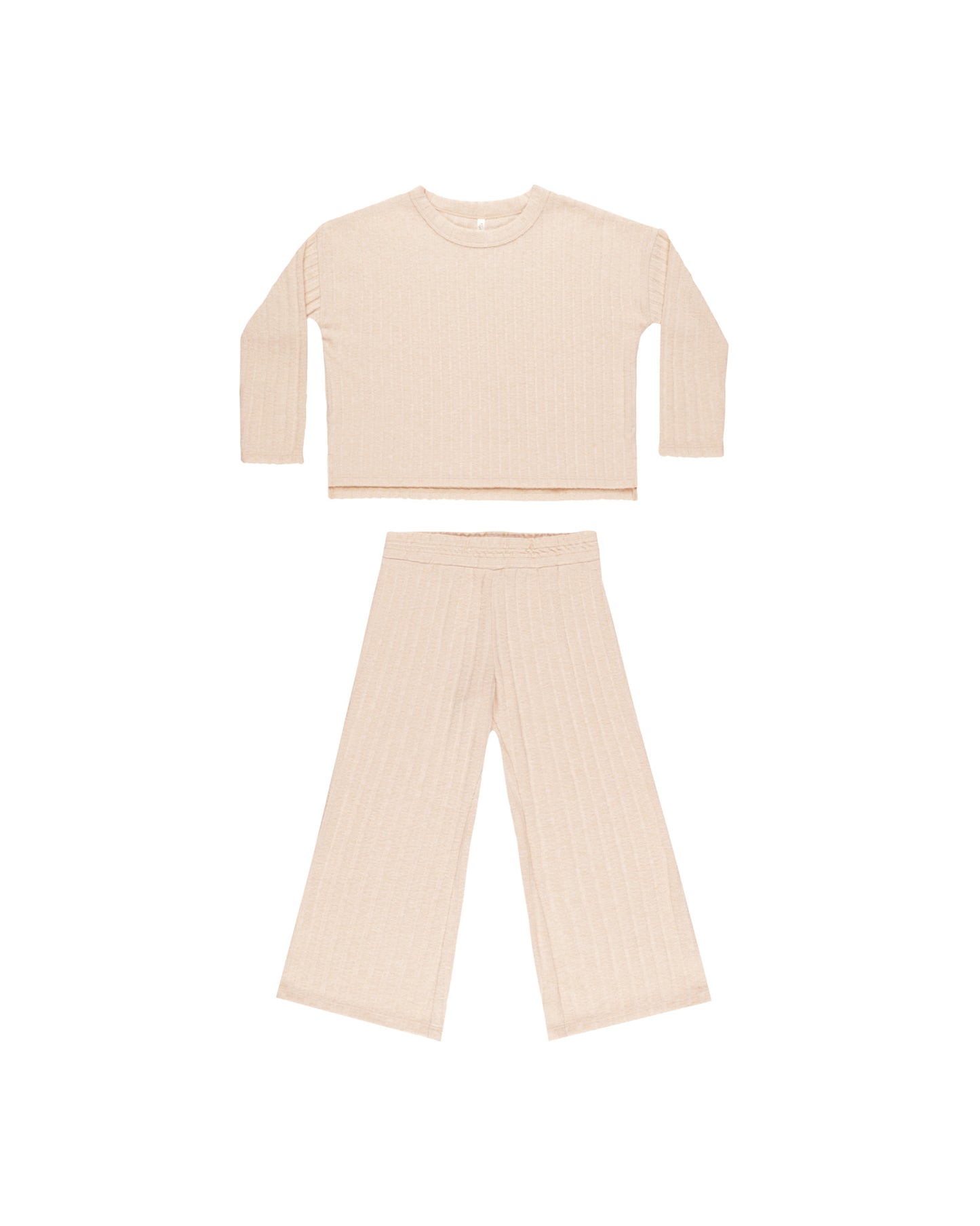 COZY RIB KNIT SET || SHELL