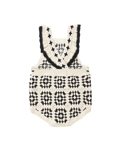 CROCHET ROMPER ABSTRACT