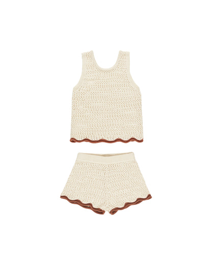 CROCHET TANK SET || NATURAL