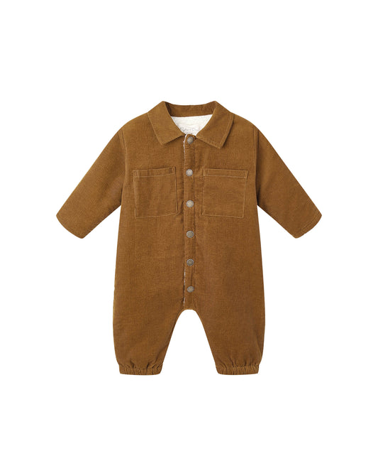 CORD BABY JUMPSUIT || GOLDEN