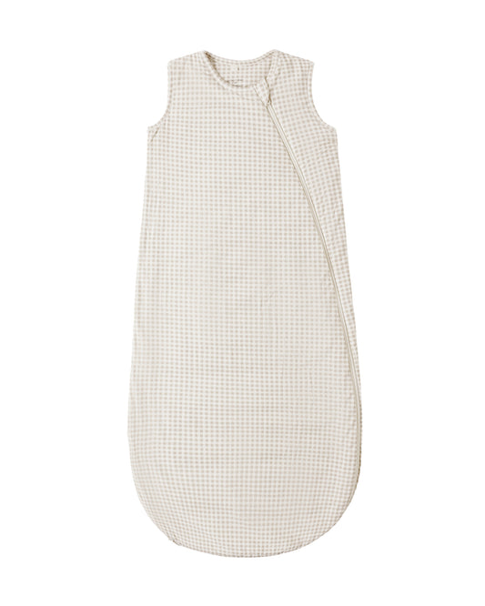 Oat Gingham Bamboo Sleep Bag