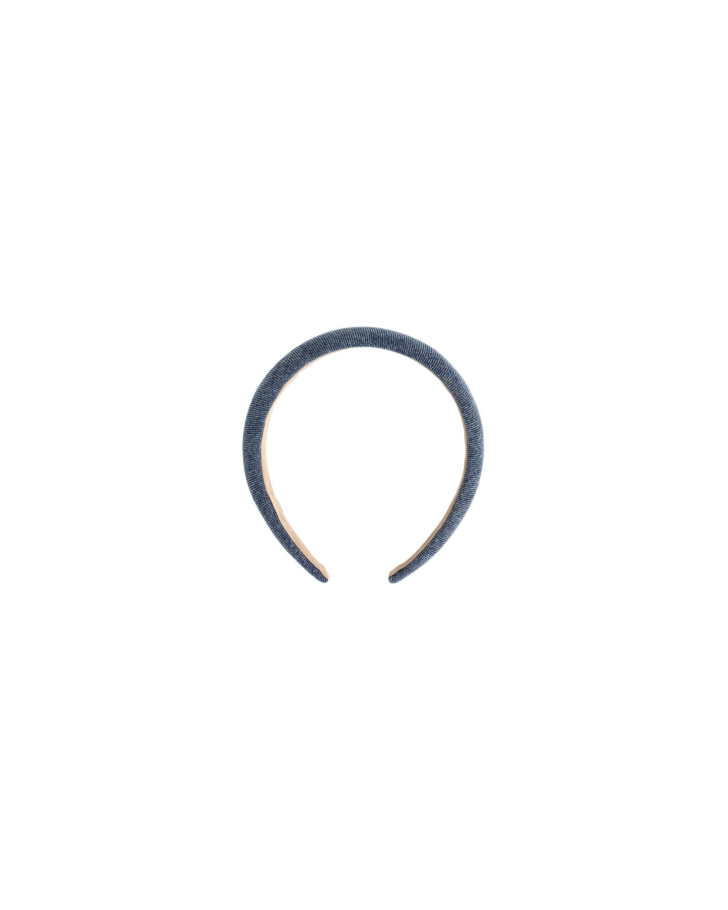 PADDED HEADBAND || INDIGO DENIM