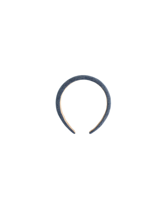 PADDED HEADBAND || INDIGO DENIM