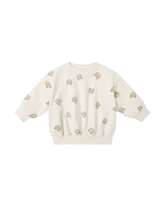 RELAXED SWEATSHIRT || BROWN BEAR