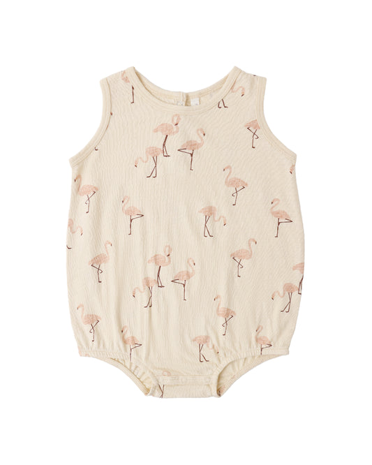 BUBBLE ONESIE FLAMINGO