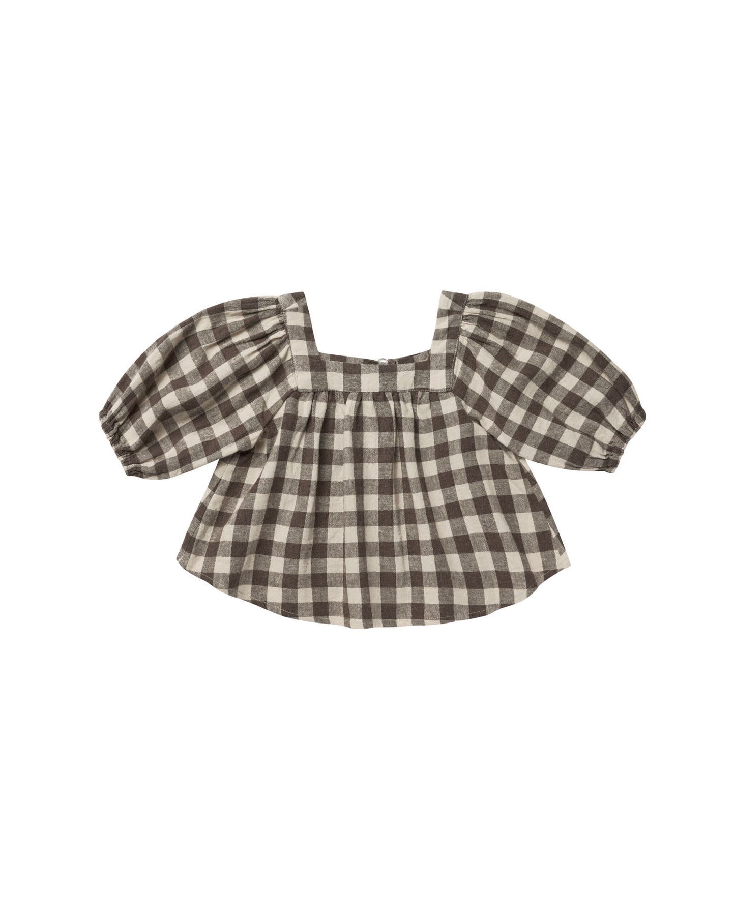 GIA BLOUSE || CHARCOAL CHECK