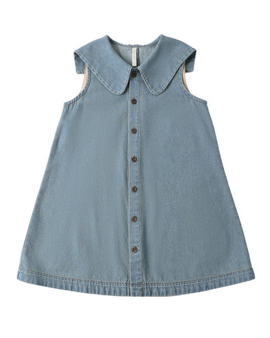 ADRIA DRESS WASHED BLUE