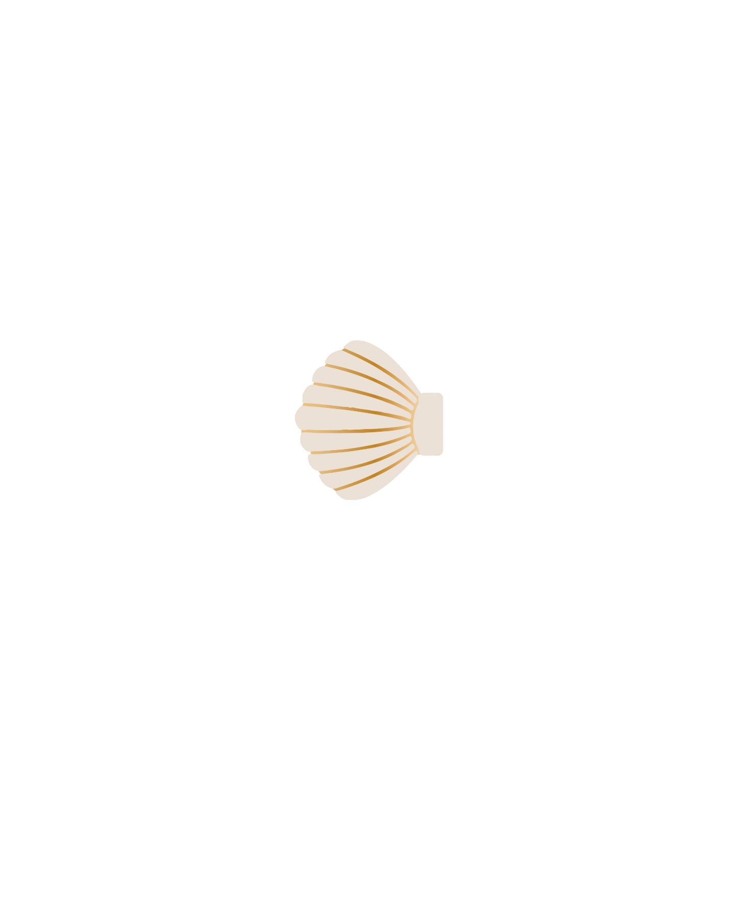 SHELL CLIP SET SEAFOAM, NATURAL