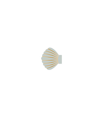 SHELL CLIP SET SEAFOAM, NATURAL