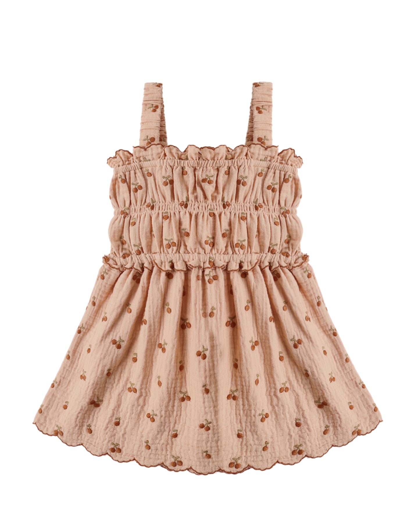 SMOCKED TANK CHERRY EMBROIDERY