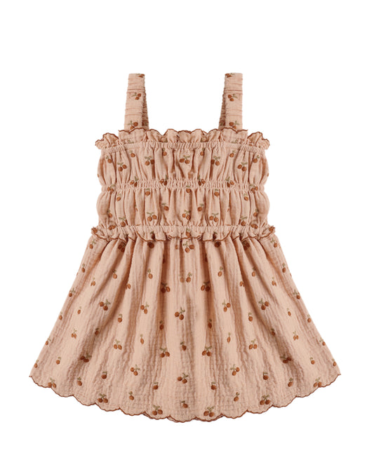 SMOCKED TANK CHERRY EMBROIDERY